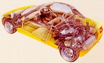 Schnittzeichnung des Honda Beat - (c) Honda, Japan